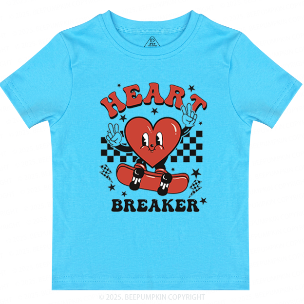 Heart Breaker Valentine's Day Toddler&Kid's Tees Beepumpkin 2