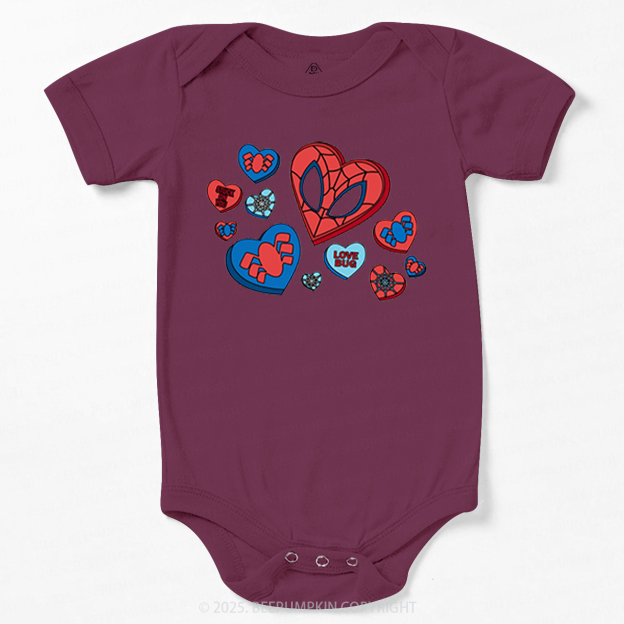 Superhero Valentine's Day Bodysuit Beepumpkin