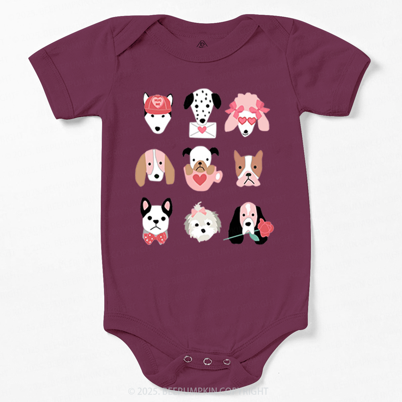 Dog Family Valentine's Day Bodysuit Beepumpkin