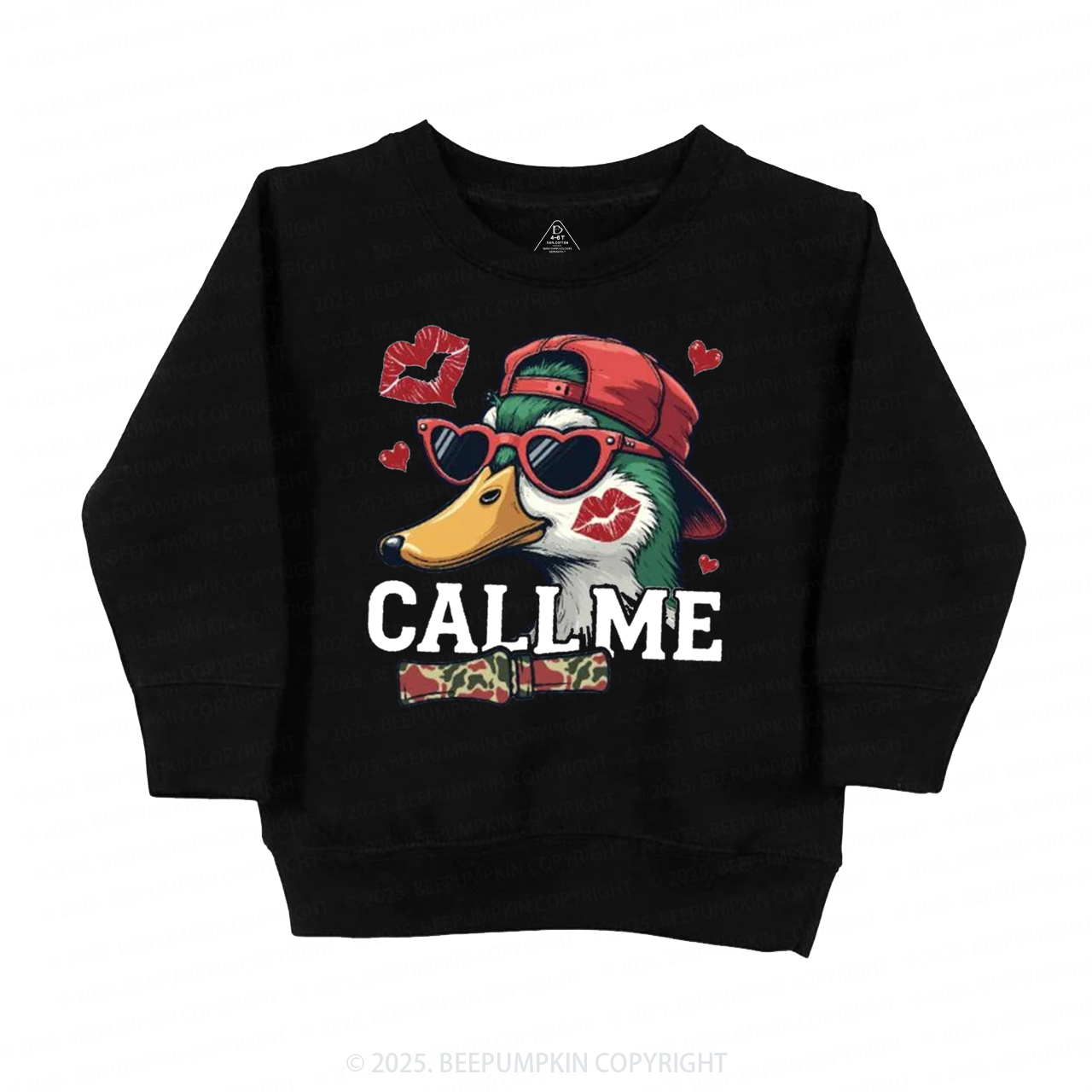 Duck Hunting Valentine's Day Kid's Sweatshirt