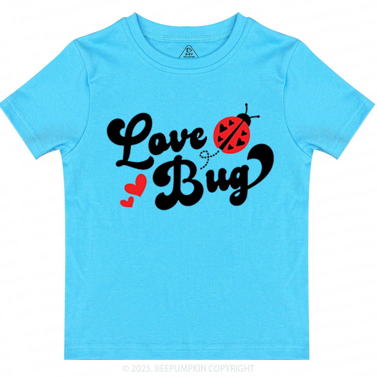 Love Bug Valentine's Day Toddler&Kid's Tees Beepumpkin