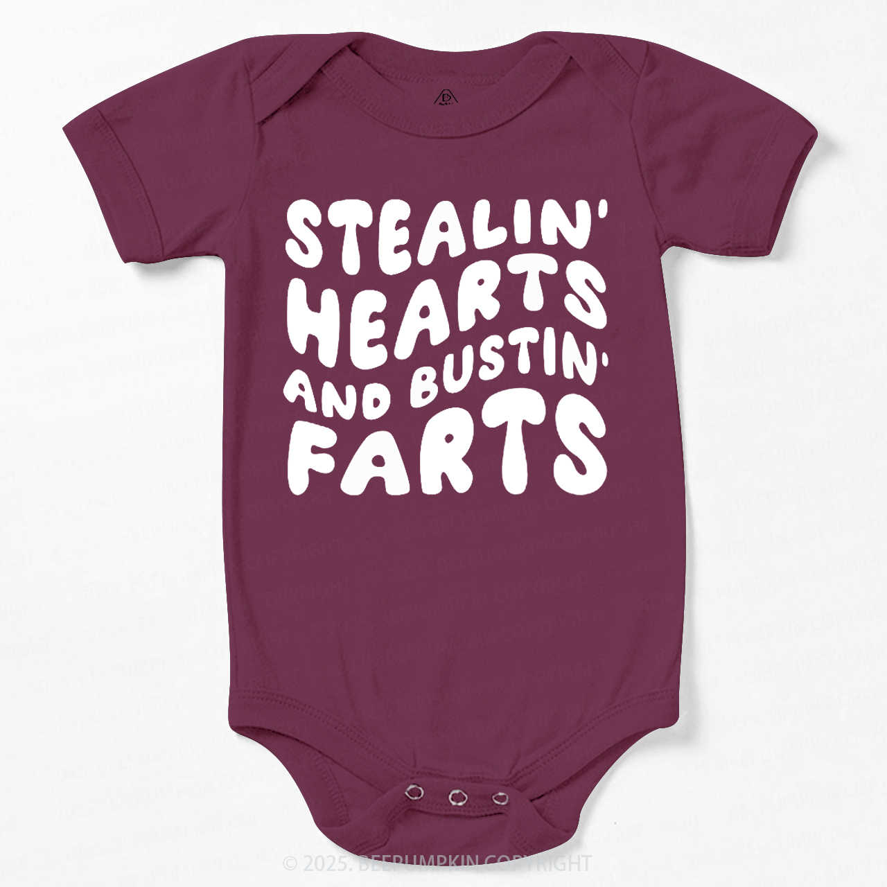 Stealin Hearts And Bustin Farts Valentine's Day Bodysuit Beepumpkin
