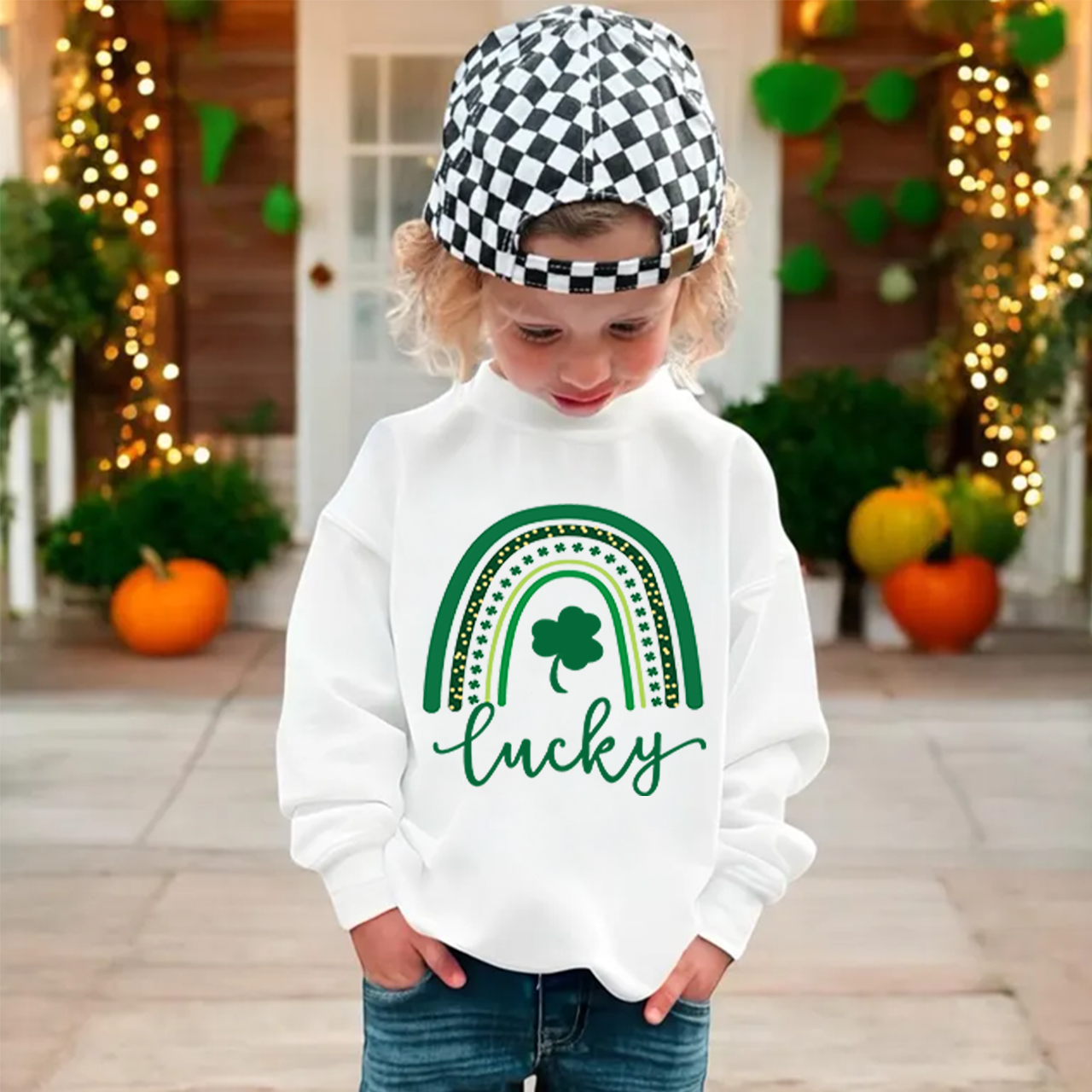 Lucky St. Patrick's Day Kid's Sweatshirt