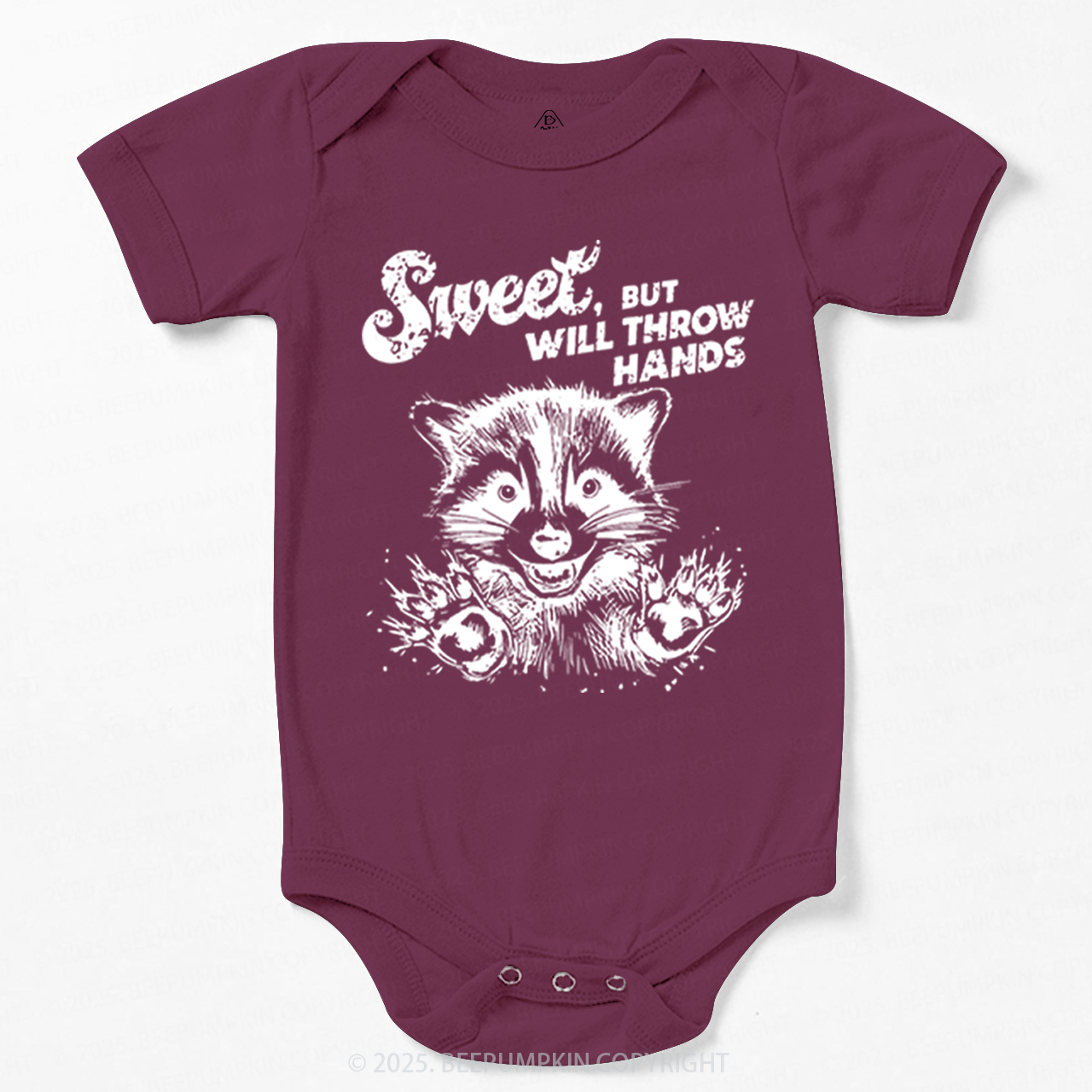 Sweet But Will Throw Hand Bodysuit Beepumpkin