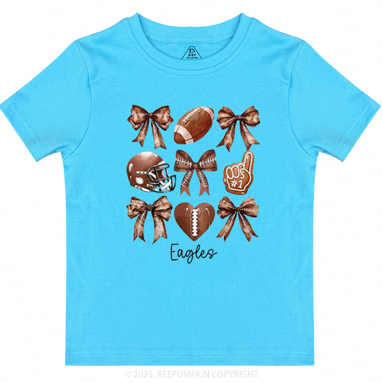 Personalized Kids Name Football Toddler&Kid's Tees Beepumpkin