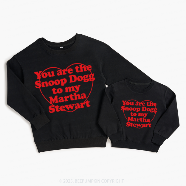 You Are The Cute Dogg To My Valentine's Day Family Matching Sweatshirts