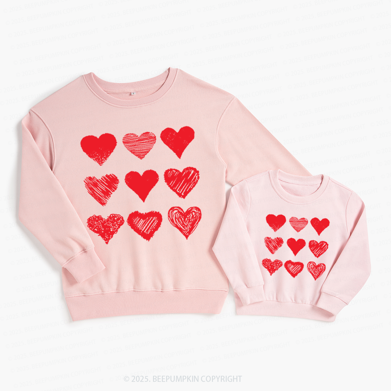Various Kinds Of Love Valentine's Day Family Matching Sweatshirts