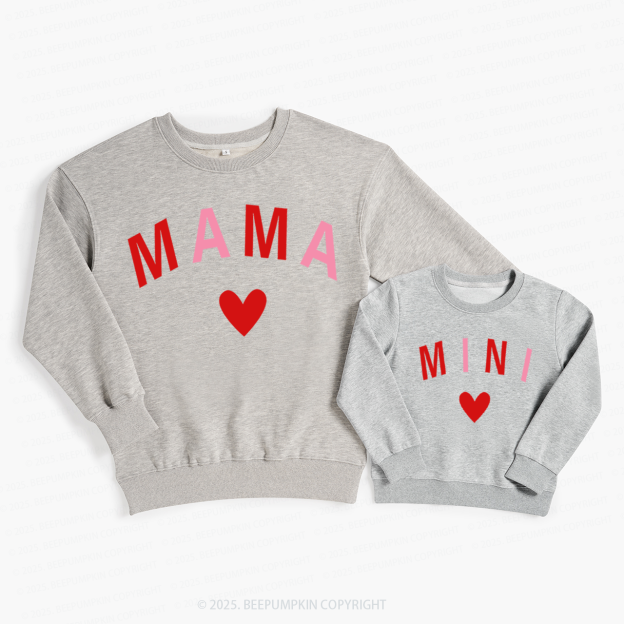 Mommy and Me Valentine's Day Family Matching Sweatshirts