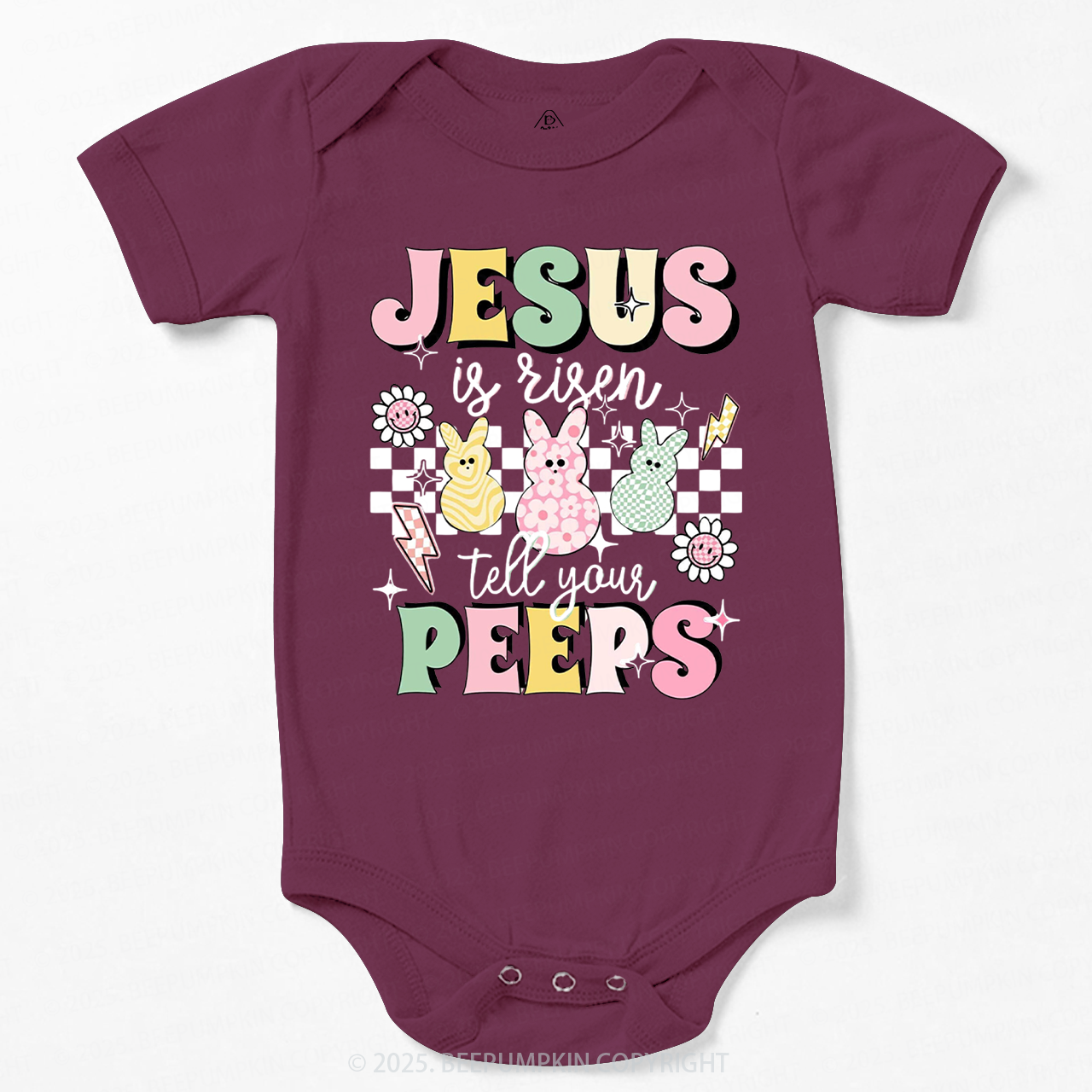 Jesus Is Risen Tell Your Peeps Bodysuit Beepumpkin