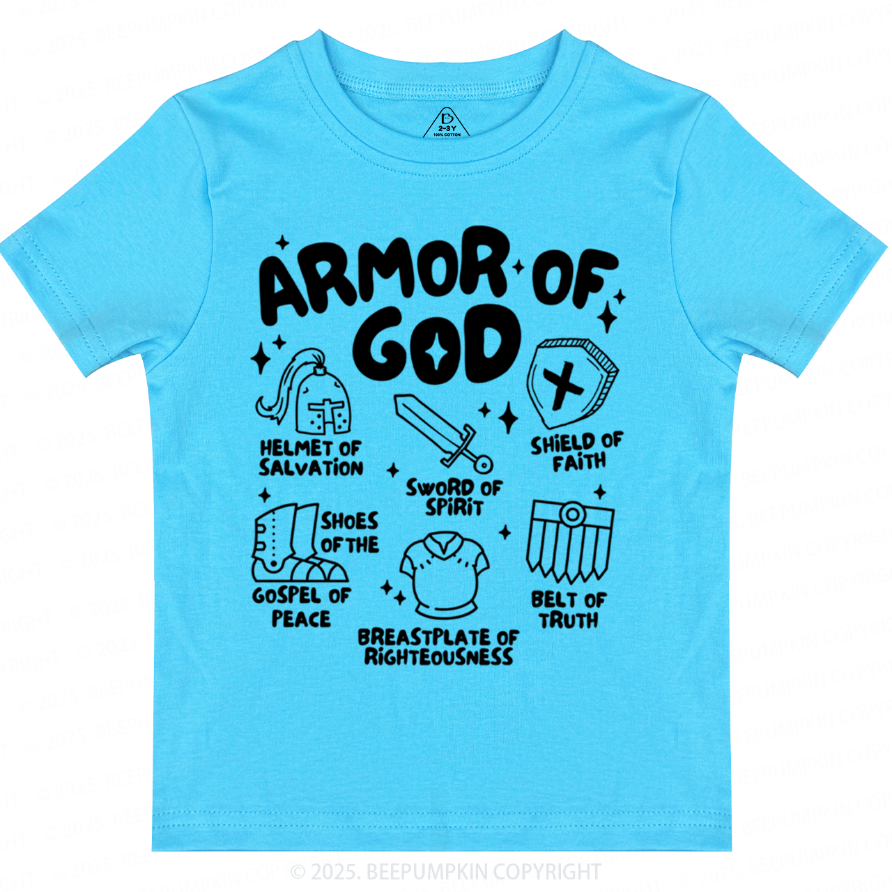 Armor of God Toddler&Kid's Tees Beepumpkin