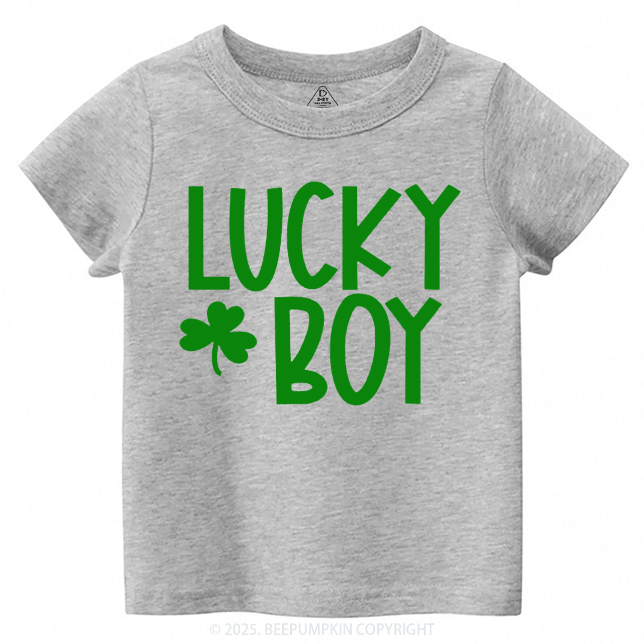 Personalized Lucky Boy And Girl St.Patricks Day Toddler&Kid's Tees Beepumpkin