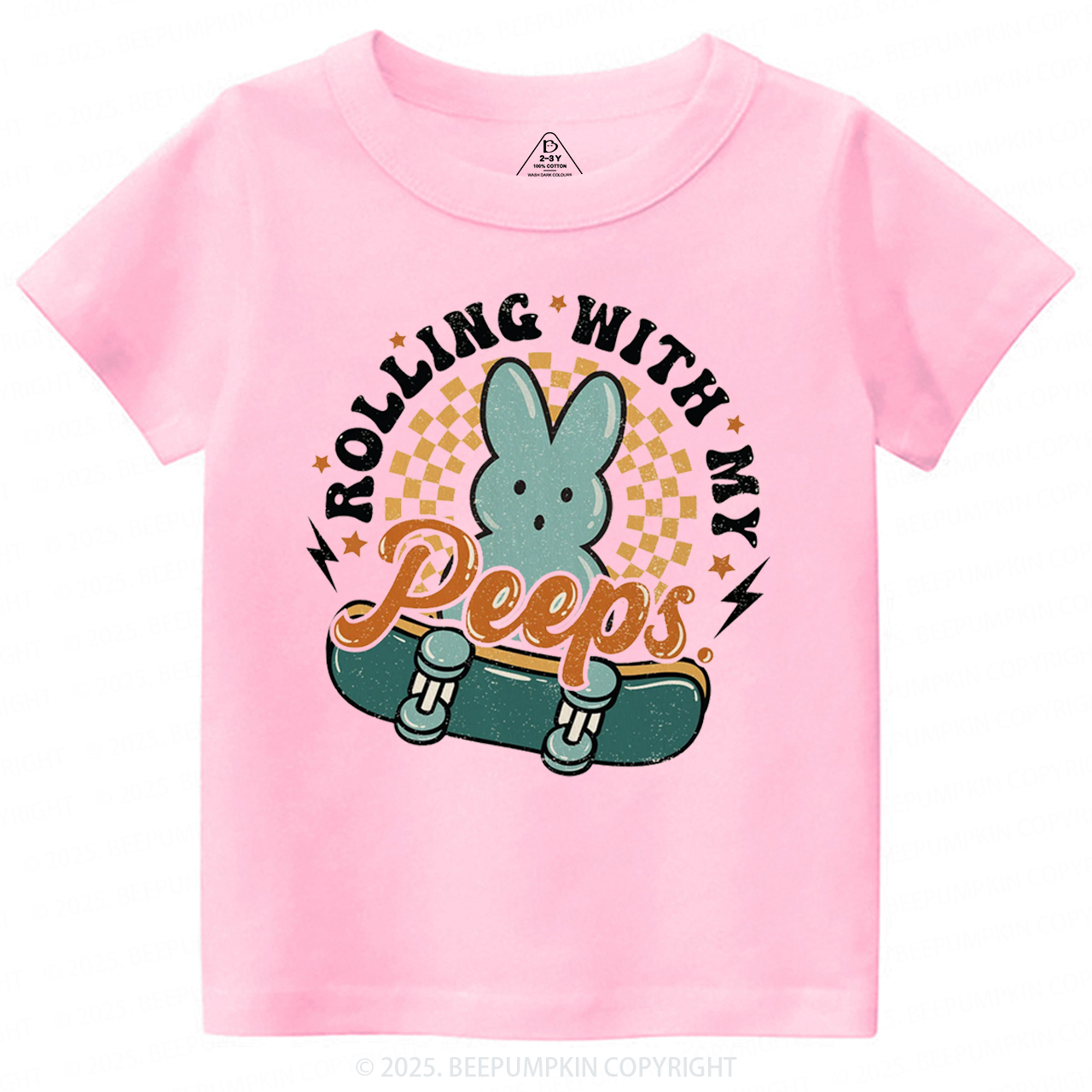 Rolling With My Peeps Toddler&Kid's Tees Beepumpkin