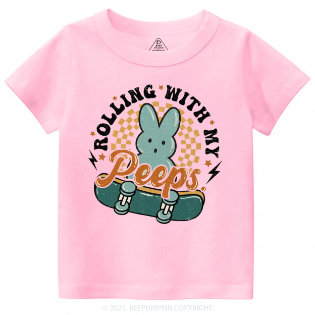 Rolling With My Peeps Toddler&Kid's Tees Beepumpkin