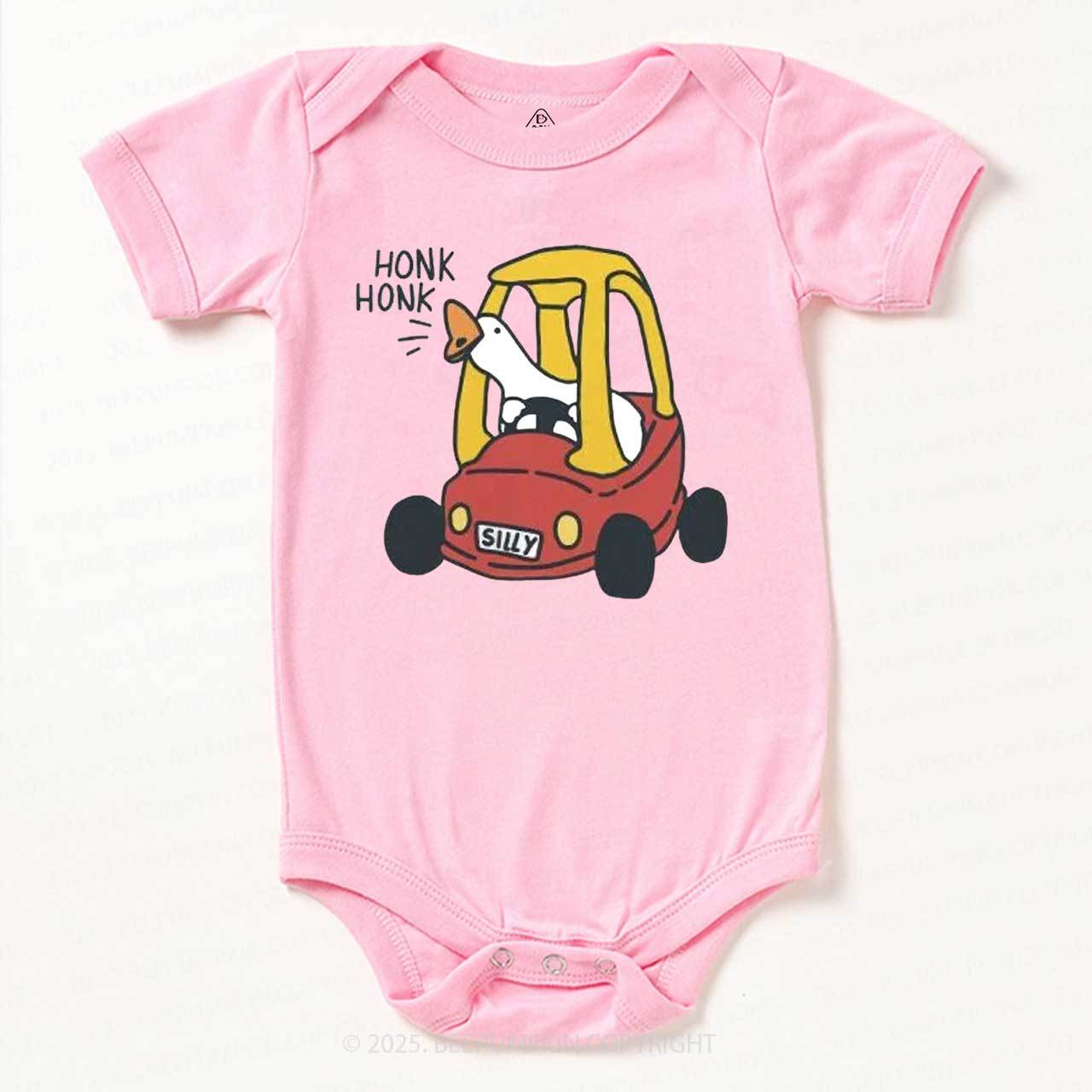 Silly Goose Red Car Bodysuit Beepumpkin