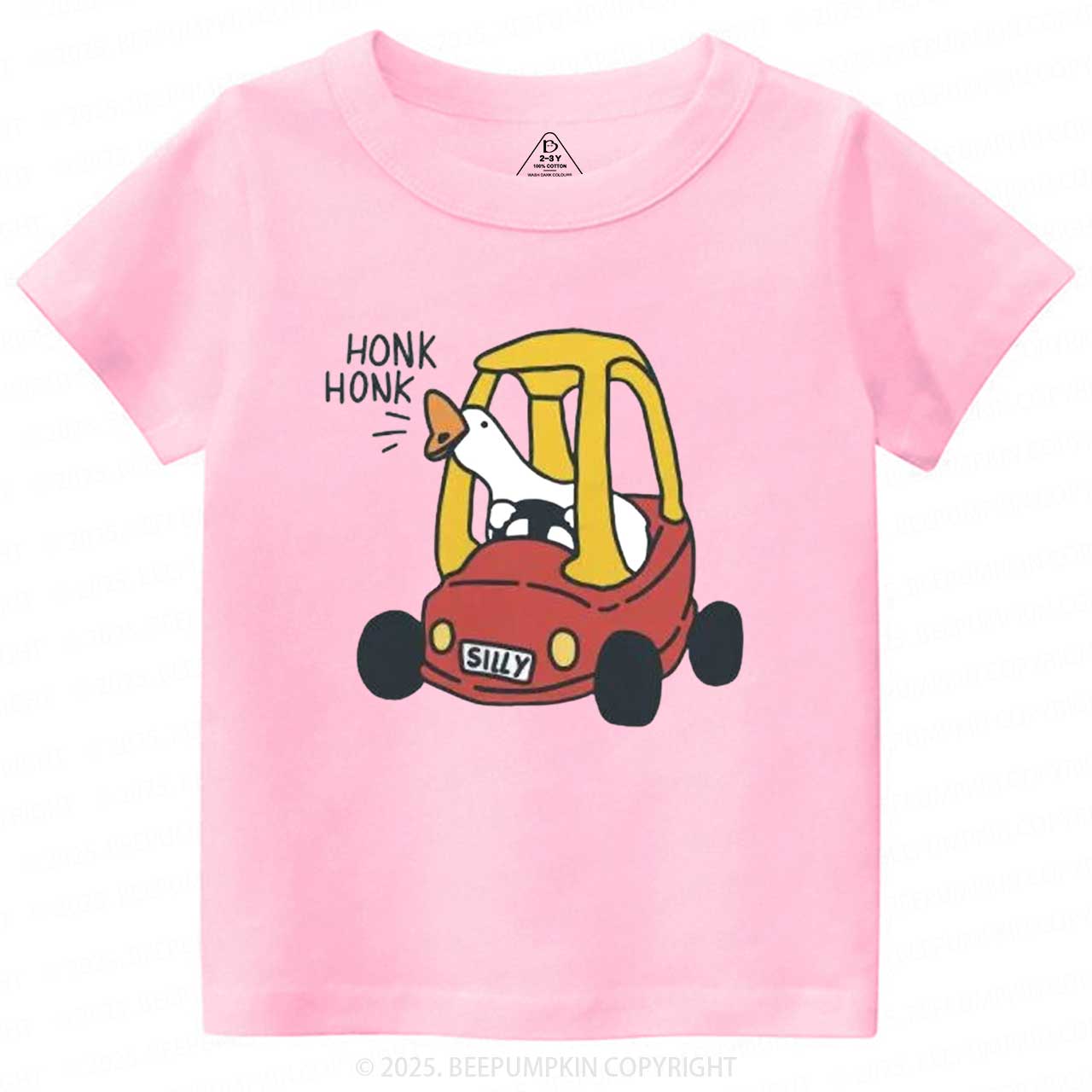 Silly Goose Red Car Toddler&Kid's Tees Beepumpkin