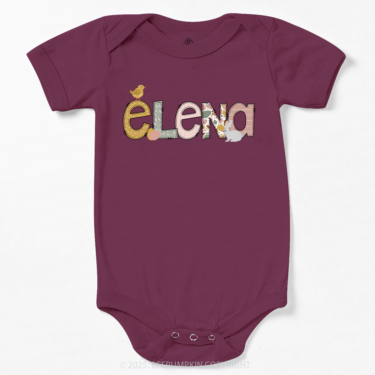 Personalized Name Easter Bodysuit Beepumpkin