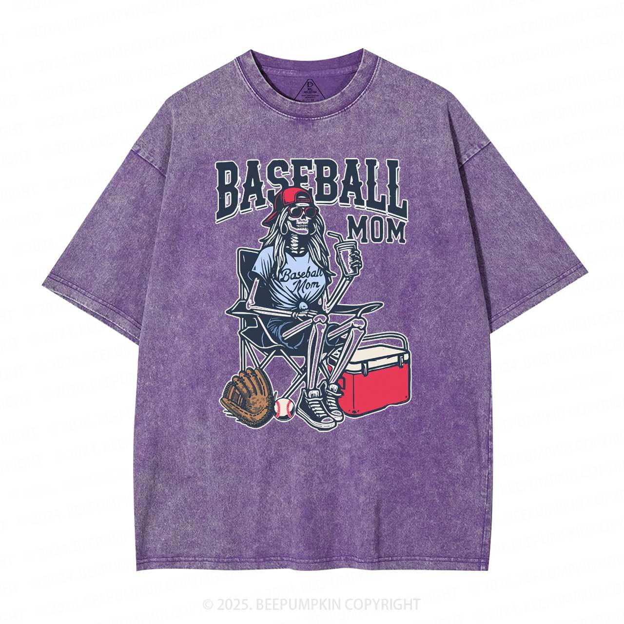 Baseball Mom Washed T-Shirts