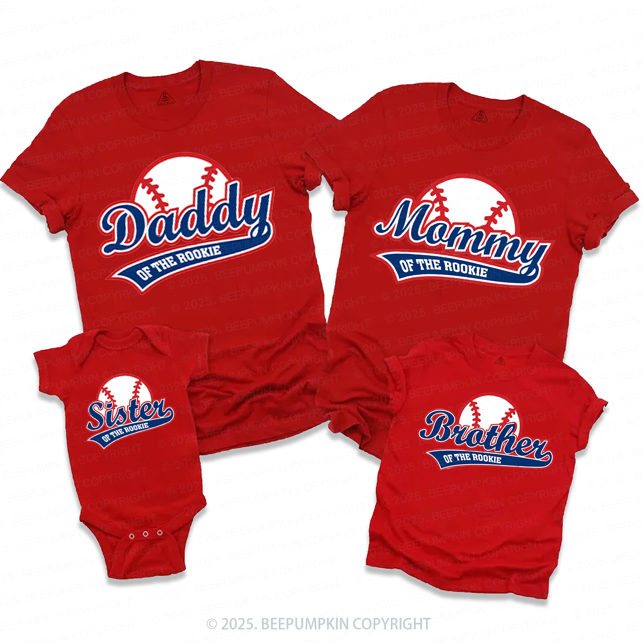 Rookie Of The Year Family Matching Tees Beepumpkin