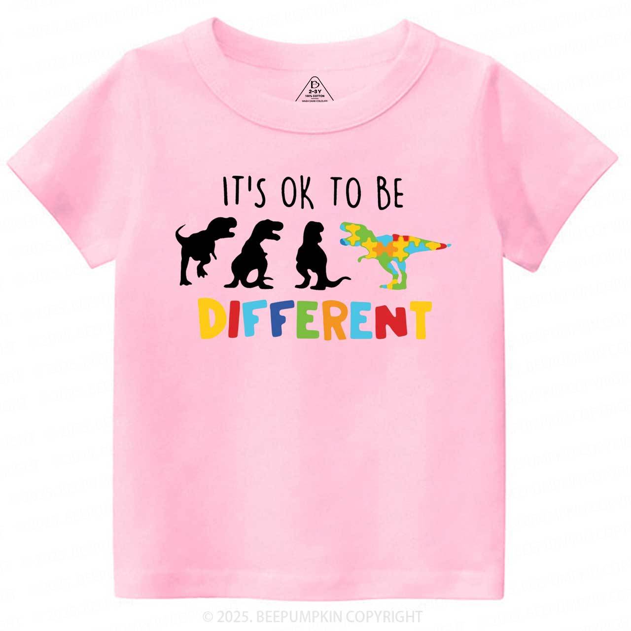 It's Ok To Be Different Toddler&Kid's Tees Beepumpkin