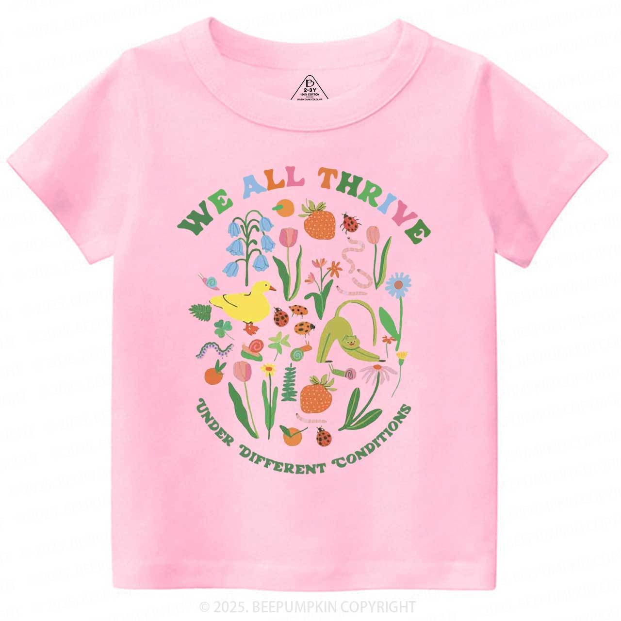We All Thrive Toddler&Kid's Tees Beepumpkin