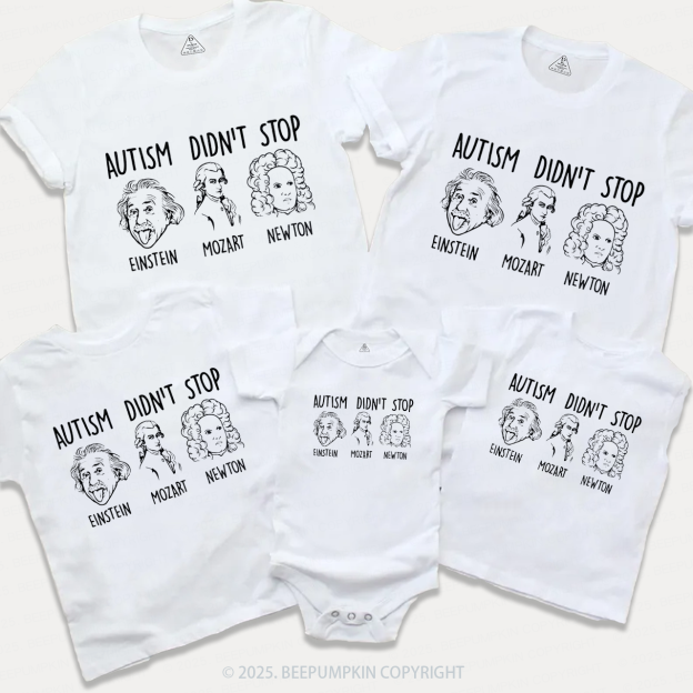 Autism Didn't Stop Family Matching Tees Beepumpkin