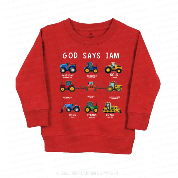 Good Says I Am Kid's Sweatshirt