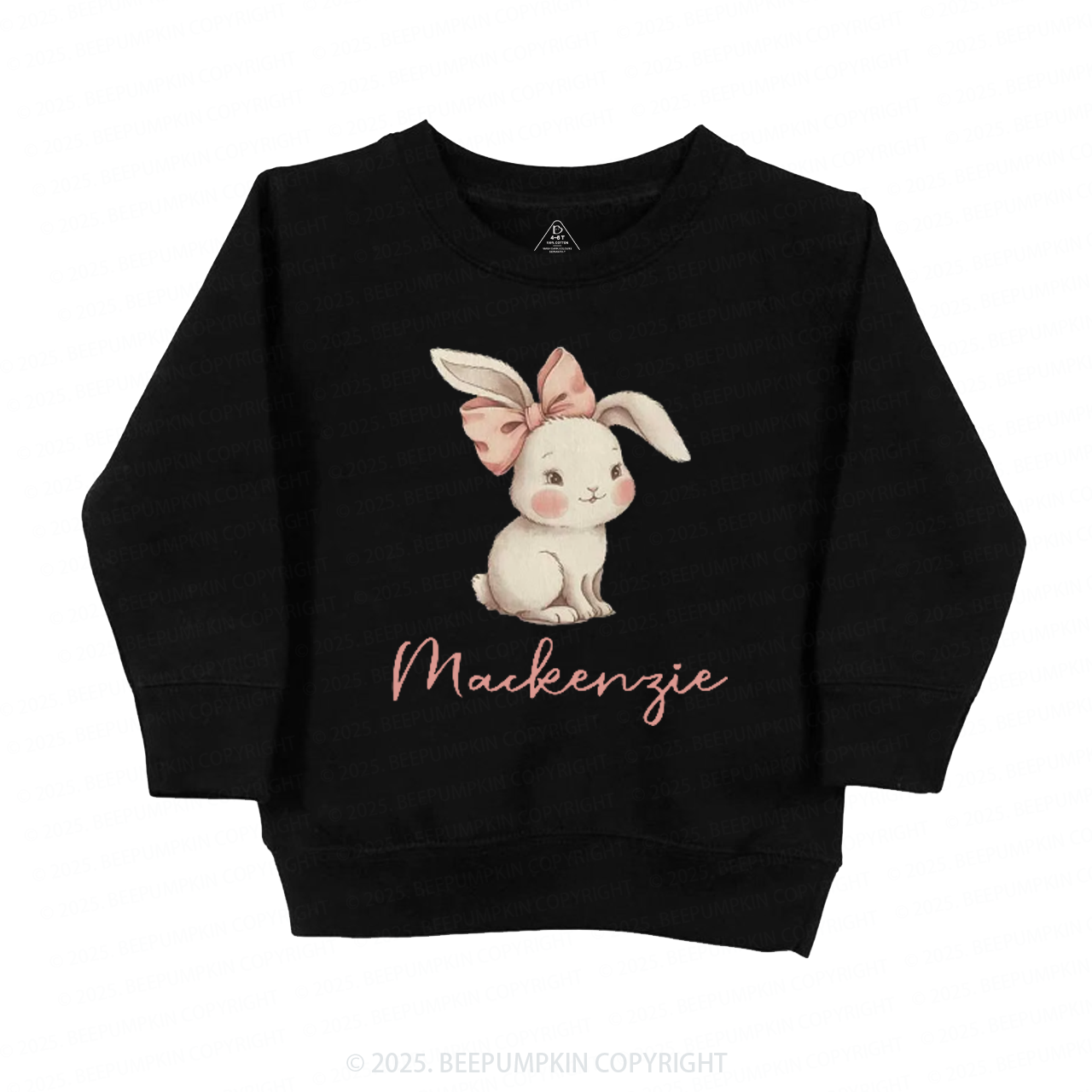 Personalized Name Easter Bunny Kid's Sweatshirt
