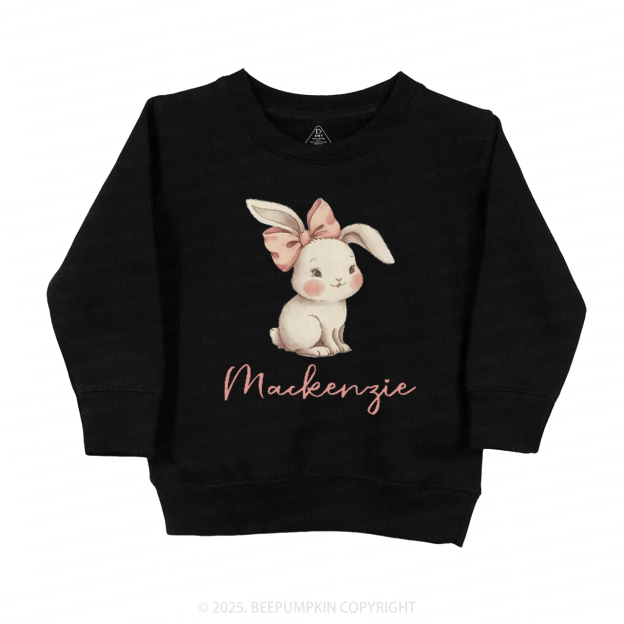 Personalized Name Easter Bunny Kid's Sweatshirt