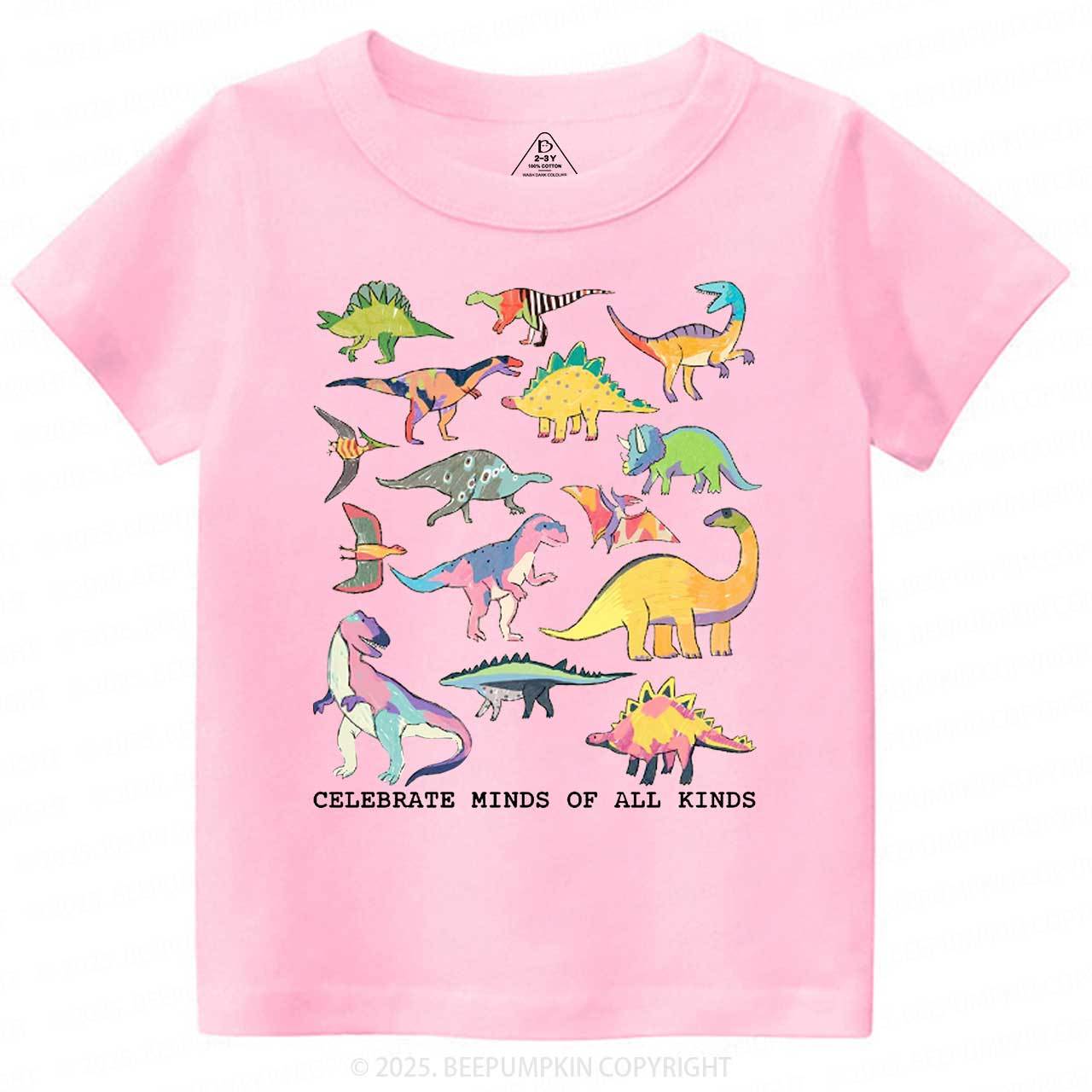 Celebrate Minds Of All Kinds Toddler&Kid's Tees Beepumpkin