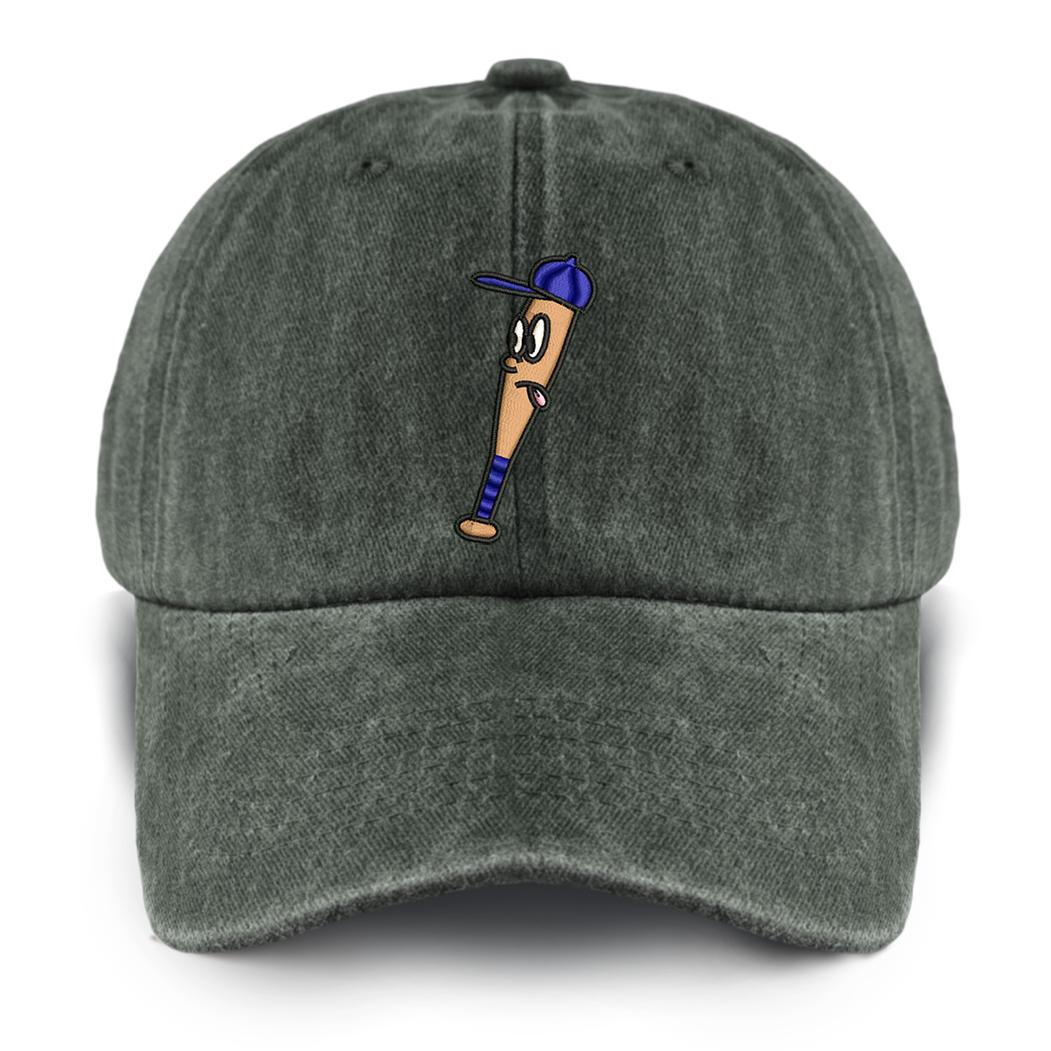 Baseball Bat Washed Baseball Cap For Kids