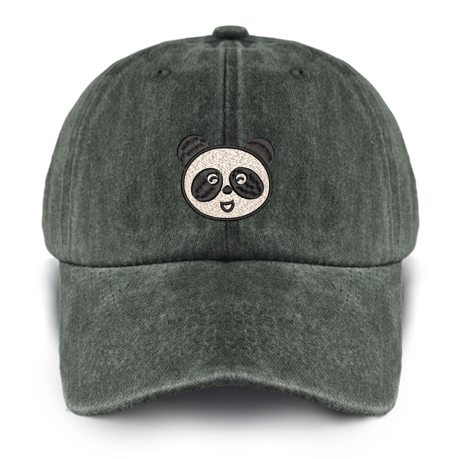 Chinese Panda Washed Baseball Cap For Kids
