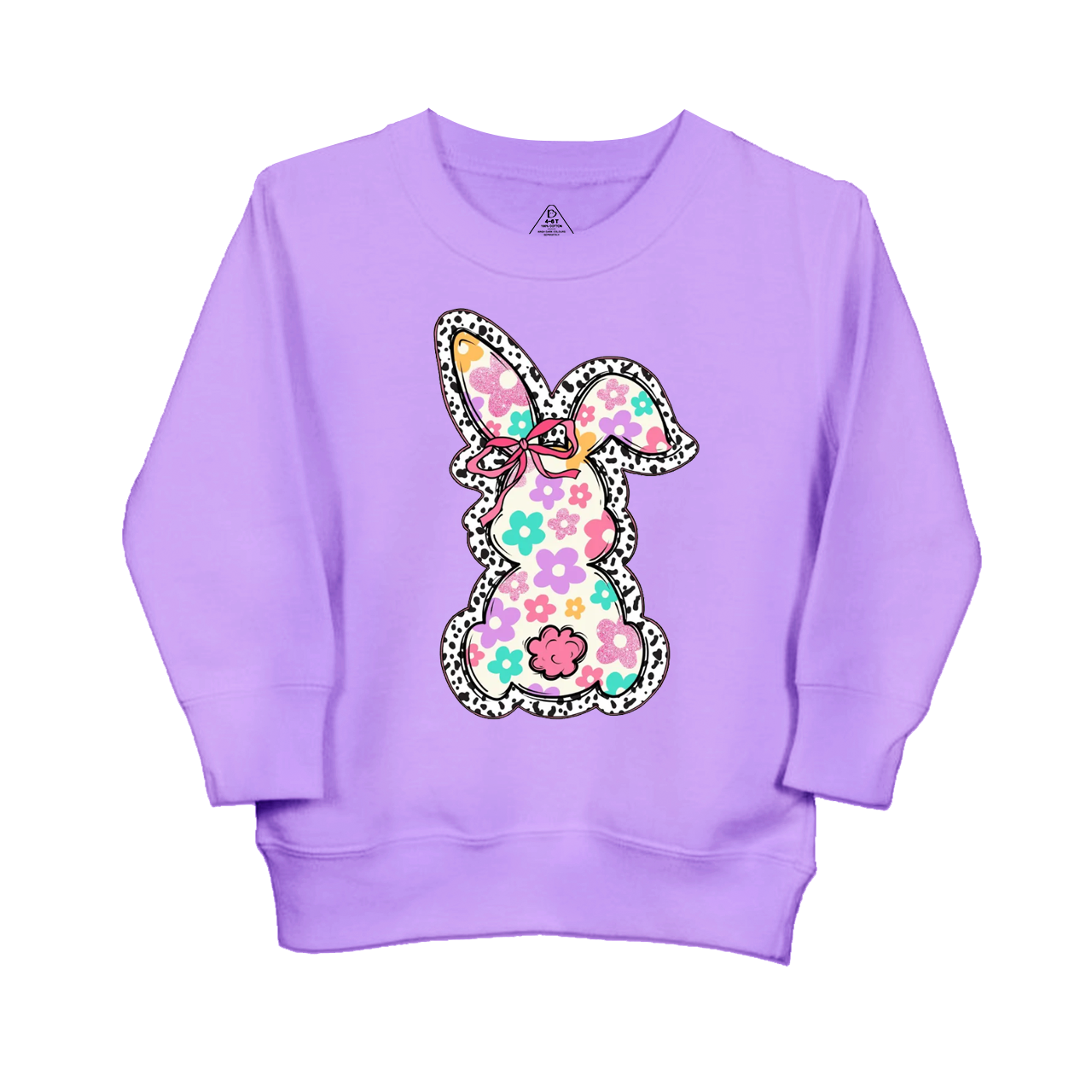 Retro Floral Easter Bunny Kid's Sweatshirt