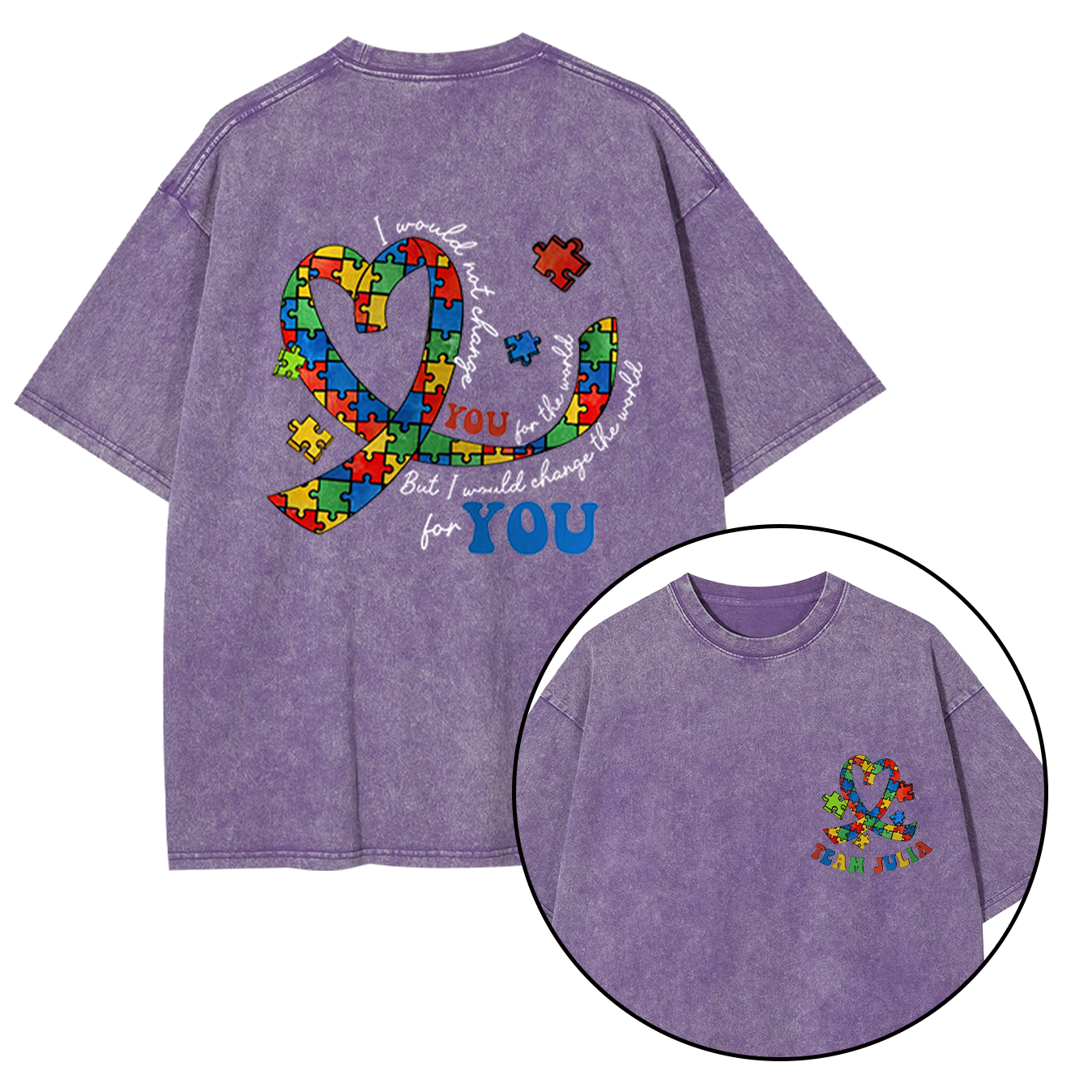 Autism Awareness Washed T-Shirts