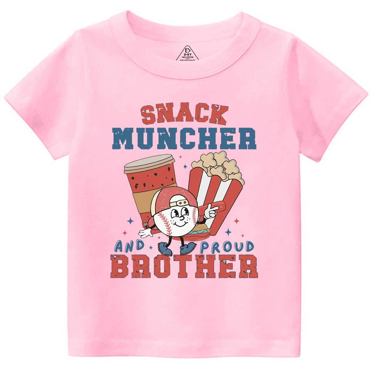 Personalized Snack Muncher Baseball Toddler&Kid's Tees Beepumpkin