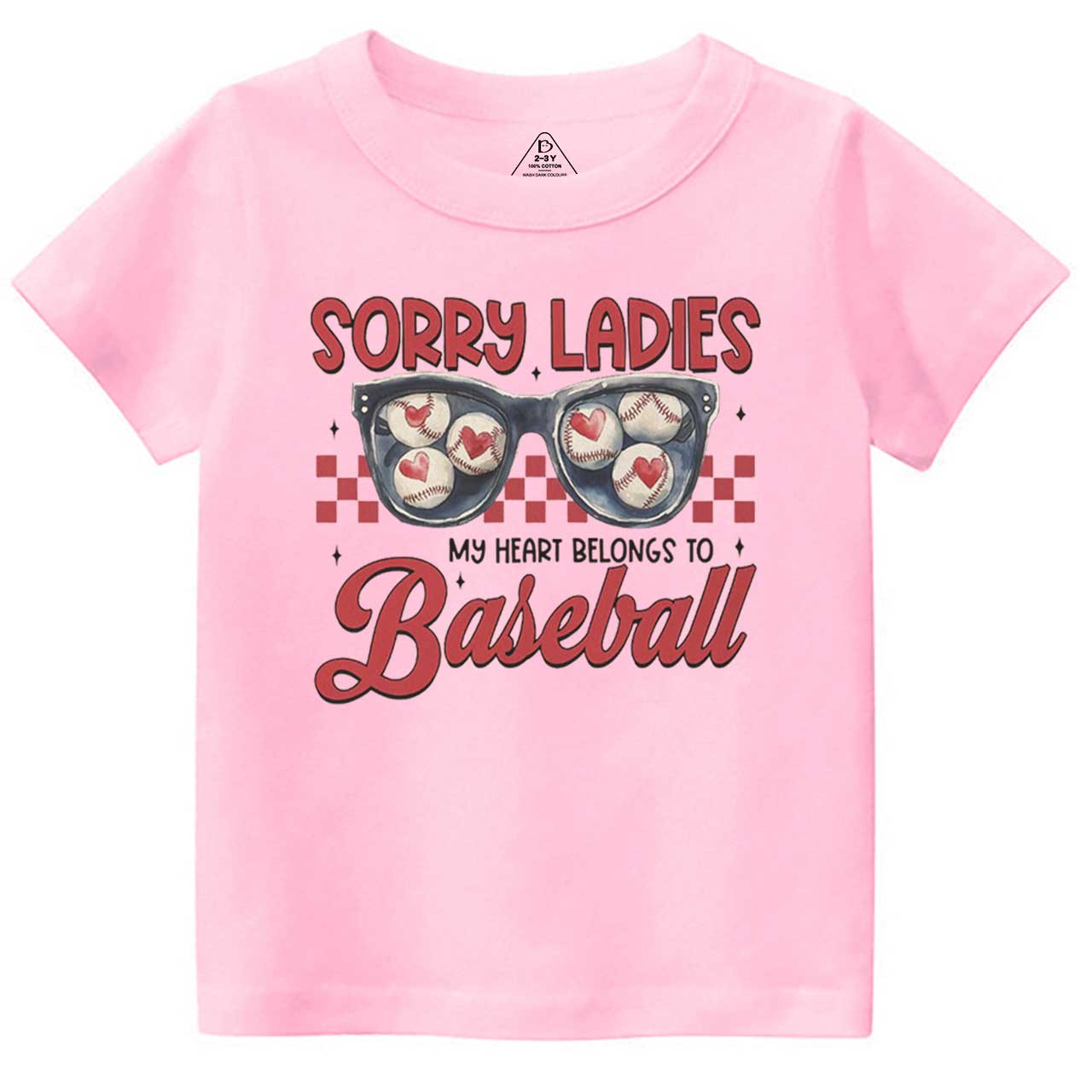 Sorry Ladies My Heart Belongs To Baseball Toddler&Kid's Tees Beepumpkin