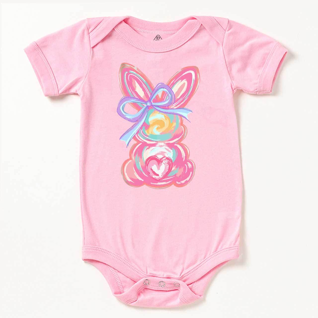 Brushstroke Bunny Easter Bodysuit Beepumpkin