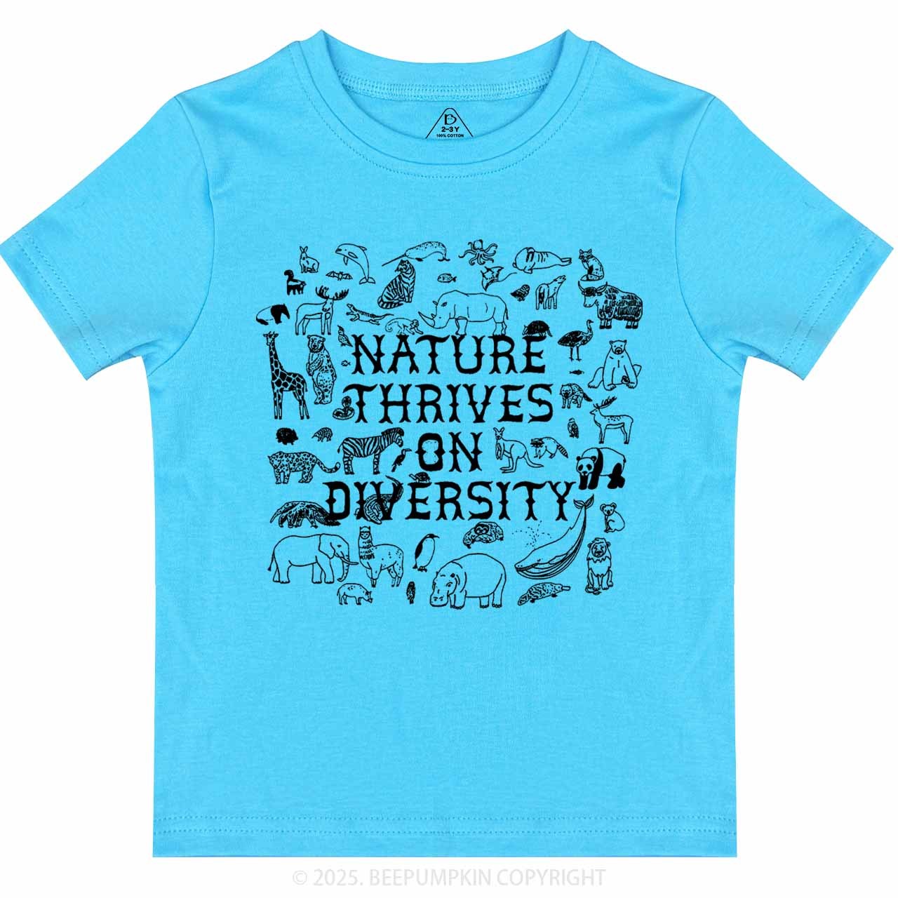 Nature Thrives On Divesity Toddler&Kid's Tees Beepumpkin