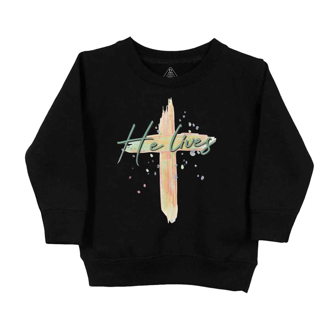 He Lives Natural Kid's Sweatshirt