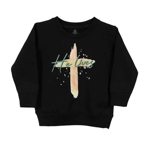 He Lives Natural Kid's Sweatshirt