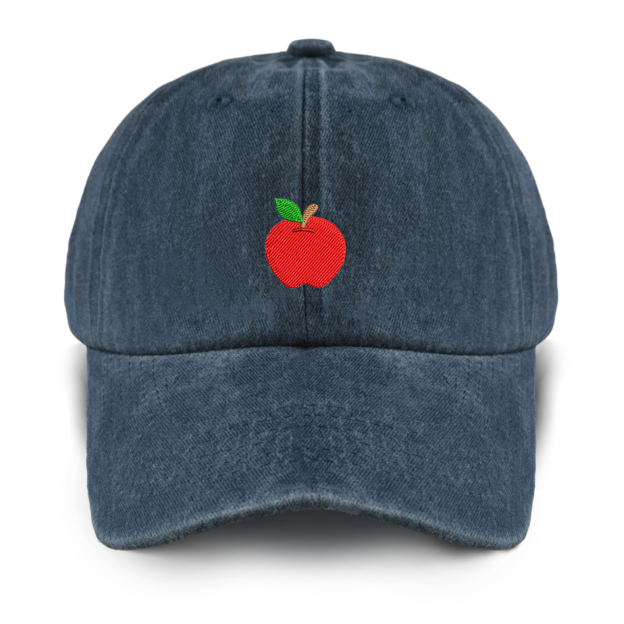 Personalized 17 Types Of Fruit Embroidery Washed Baseball Cap For Kids