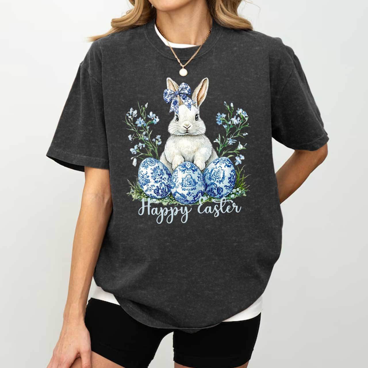 Grand Millennial Easter Mama Washed T-Shirts