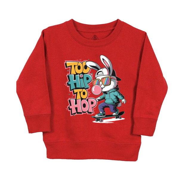 Skateboarding Bunny Kid's Sweatshirt