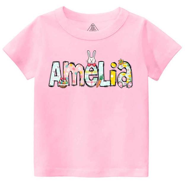 Personalized Easter Alphabet Name Toddler&Kid's Tees Beepumpkin