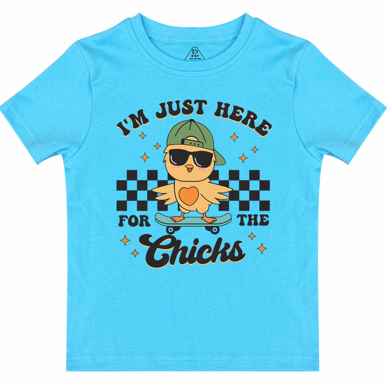 I’m Just Here for the Chicks Toddler&Kid's Tees Beepumpkin