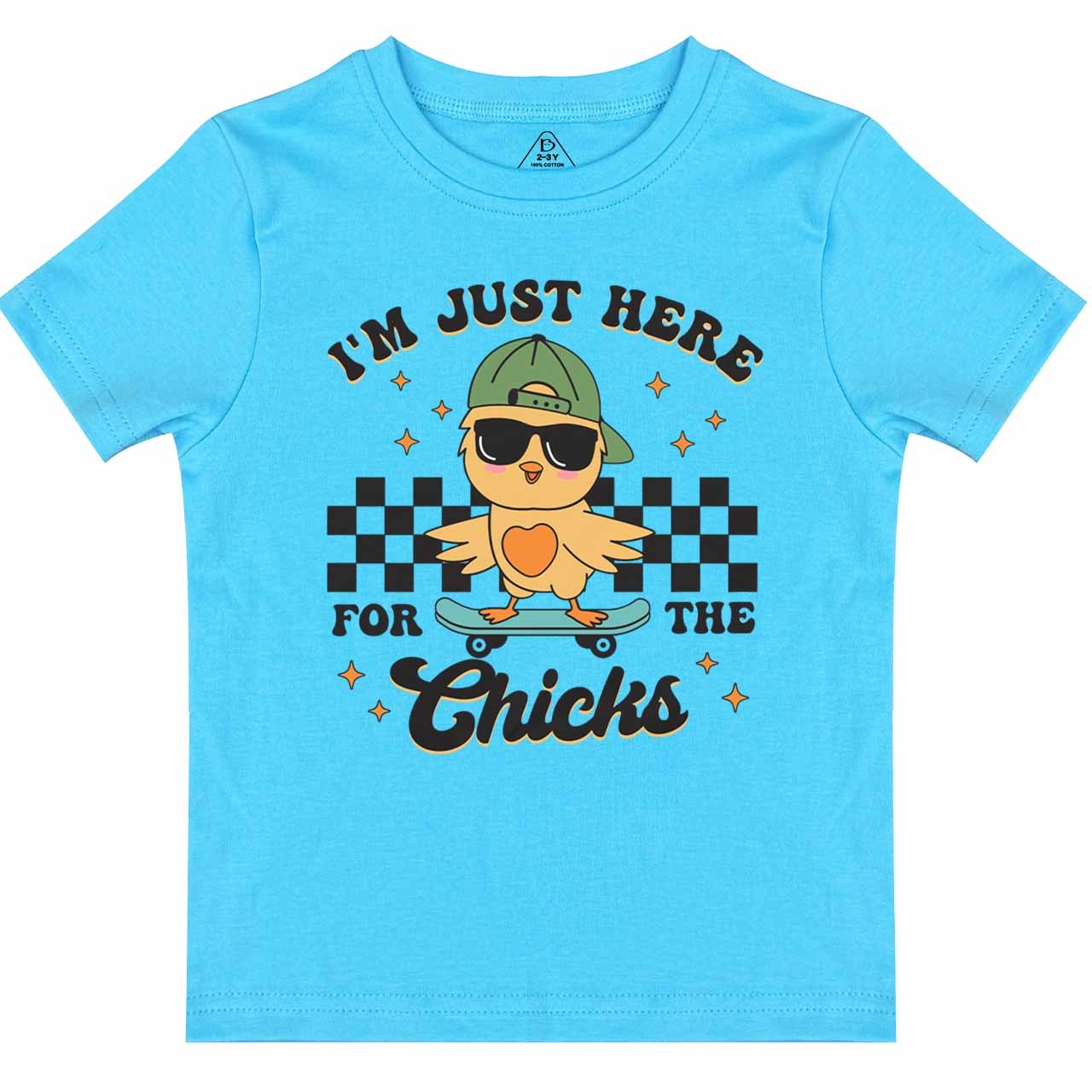 I’m Just Here for the Chicks Toddler&Kid's Tees Beepumpkin