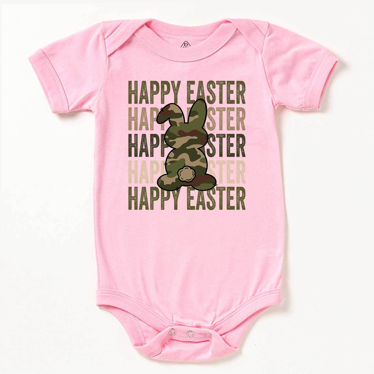 Easter Camouflage Happy Bunny Bodysuit Beepumpkin
