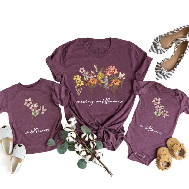 Raising Wildflowers Mom&Me Matching Tees