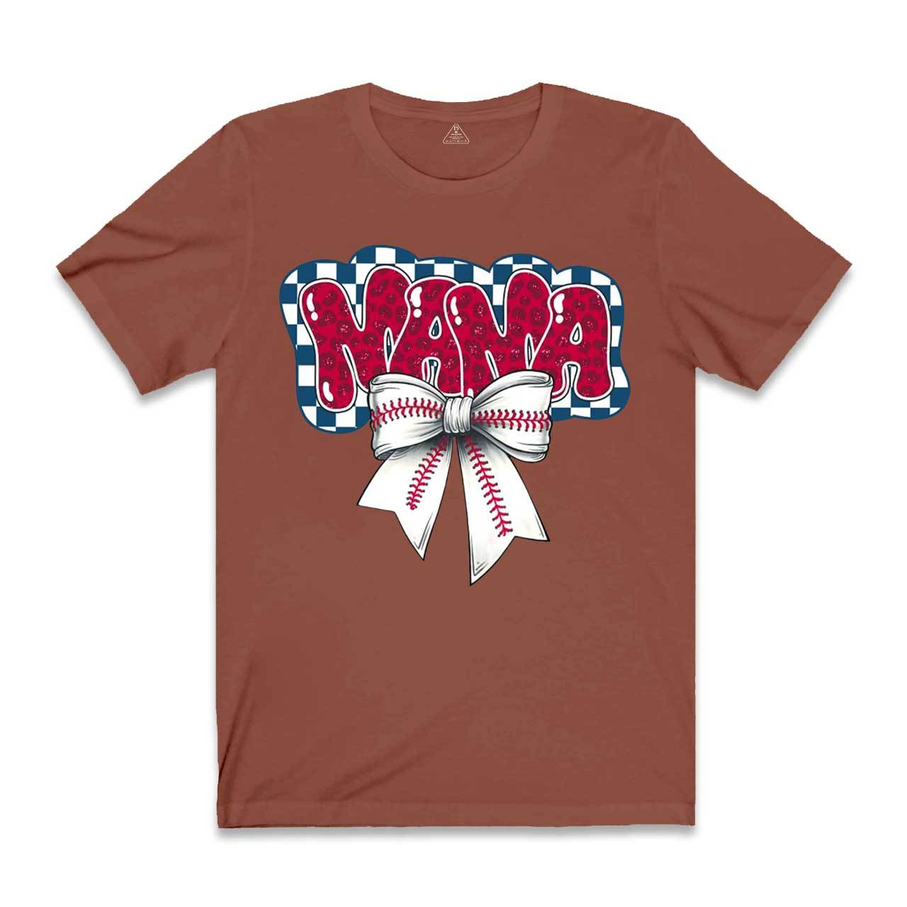Baseball Bubble Leopard Mama T-Shirts