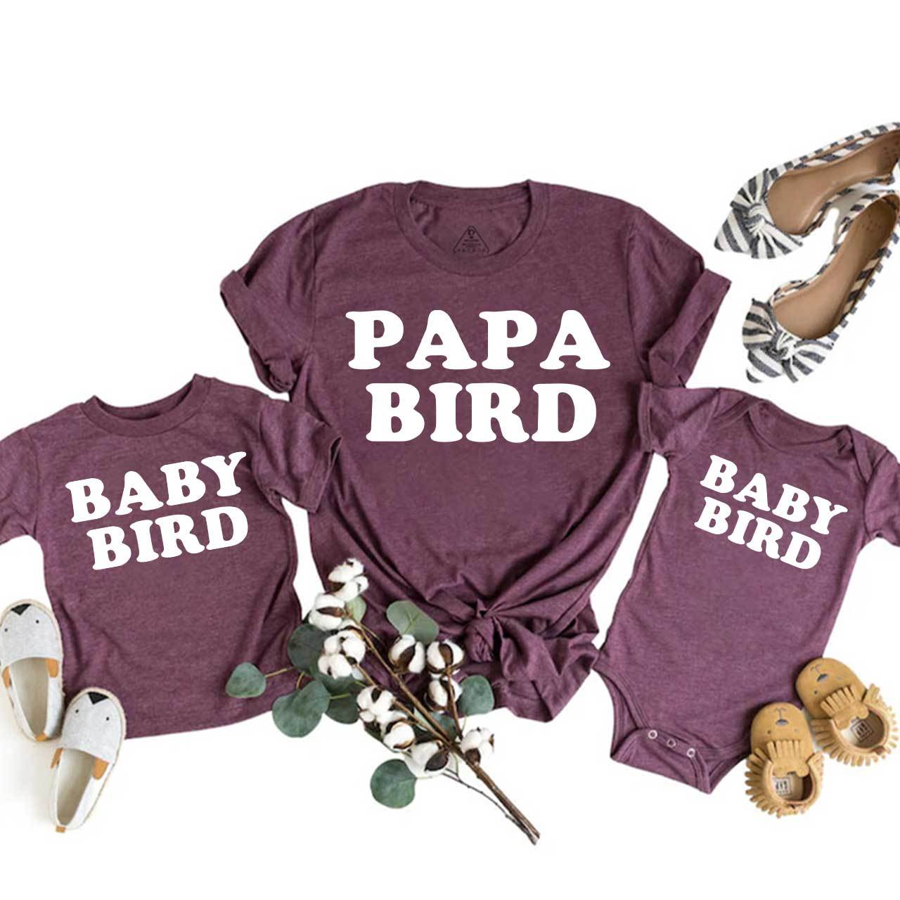 XXX Bird Family Matching Tees Beepumpkin
