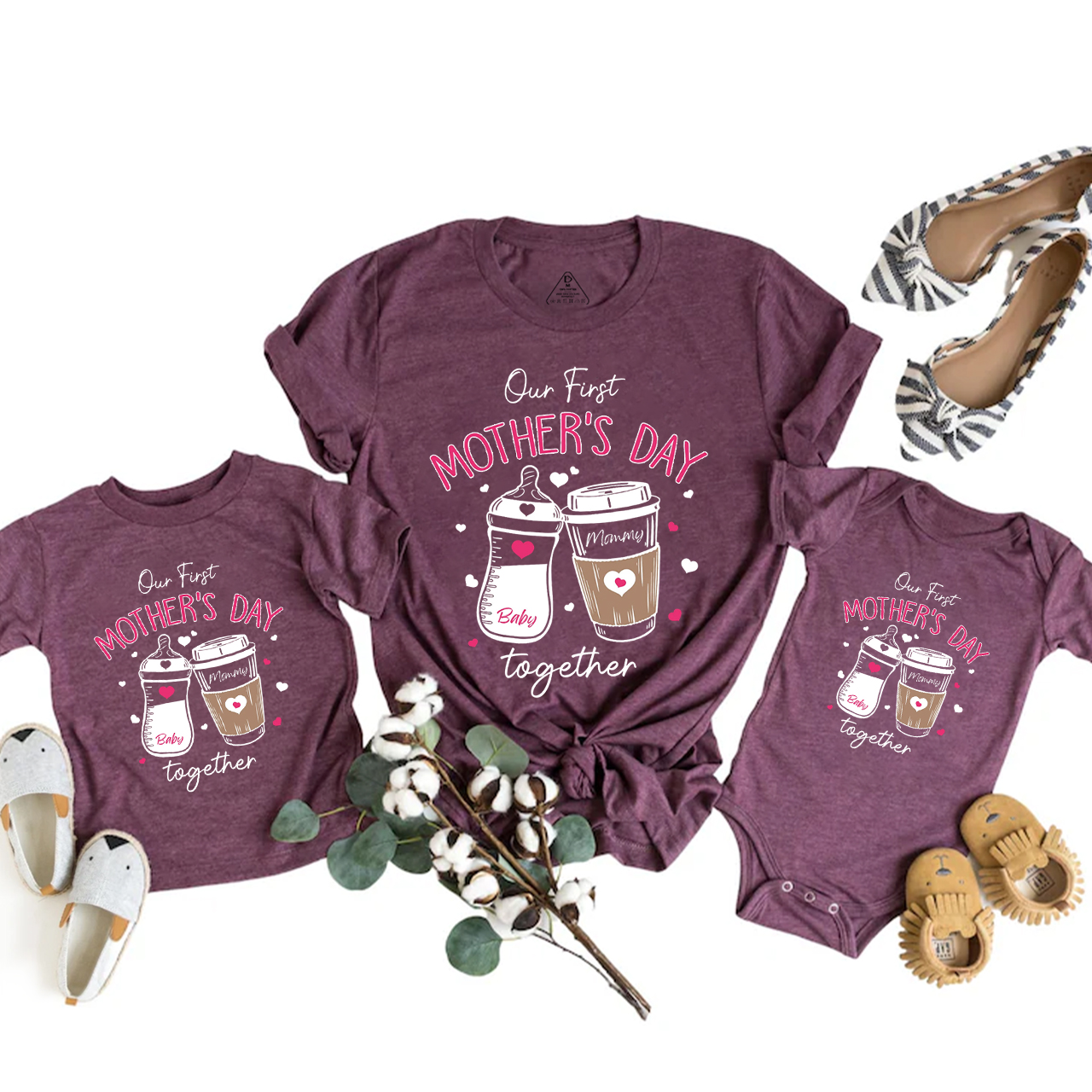 2025 Our First Mothers Day Mom&Me Matching Tees